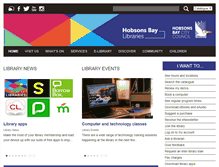 Tablet Screenshot of libraries.hobsonsbay.vic.gov.au