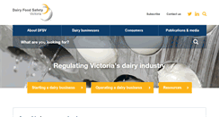 Desktop Screenshot of dairysafe.vic.gov.au