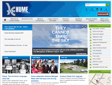 Tablet Screenshot of hume.vic.gov.au