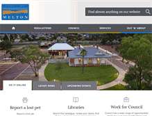Tablet Screenshot of melton.vic.gov.au
