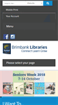 Mobile Screenshot of brimbanklibraries.vic.gov.au