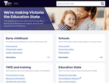Tablet Screenshot of education.vic.gov.au