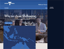 Tablet Screenshot of invest.vic.gov.au