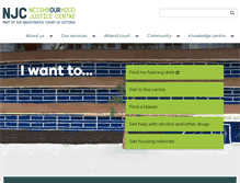 Tablet Screenshot of neighbourhoodjustice.vic.gov.au