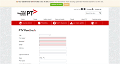 Desktop Screenshot of feedback.ptv.vic.gov.au