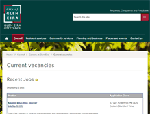 Tablet Screenshot of careers.gleneira.vic.gov.au