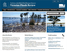 Tablet Screenshot of floodsreview.vic.gov.au