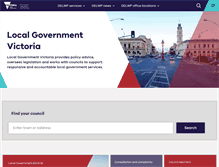 Tablet Screenshot of localgovernment.vic.gov.au