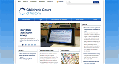 Desktop Screenshot of childrenscourt.vic.gov.au