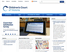 Tablet Screenshot of childrenscourt.vic.gov.au