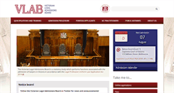 Desktop Screenshot of lawadmissions.vic.gov.au