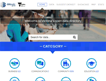 Tablet Screenshot of data.vic.gov.au