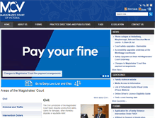 Tablet Screenshot of magistratescourt.vic.gov.au