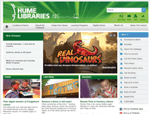 Tablet Screenshot of humelibraries.vic.gov.au