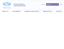Tablet Screenshot of forensicare.vic.gov.au
