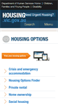 Mobile Screenshot of housing.vic.gov.au