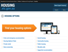 Tablet Screenshot of housing.vic.gov.au