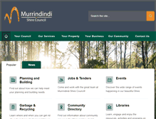 Tablet Screenshot of murrindindi.vic.gov.au