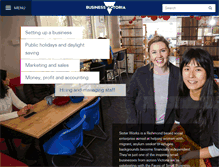 Tablet Screenshot of business.vic.gov.au
