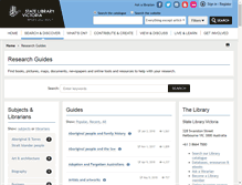 Tablet Screenshot of guides.slv.vic.gov.au