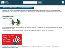 Tablet Screenshot of lawreform.vic.gov.au