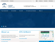 Tablet Screenshot of epa.vic.gov.au