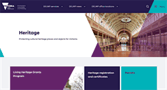 Desktop Screenshot of heritage.vic.gov.au