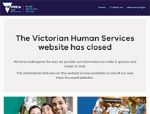 Tablet Screenshot of dhs.vic.gov.au