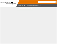 Tablet Screenshot of disputes.vic.gov.au